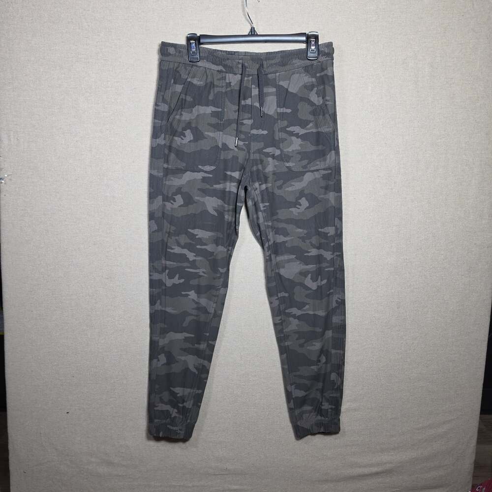 Athleta Joggers Womens 8 Camo Farallon Elastic Waist Drawstring 5 Pocket Pants